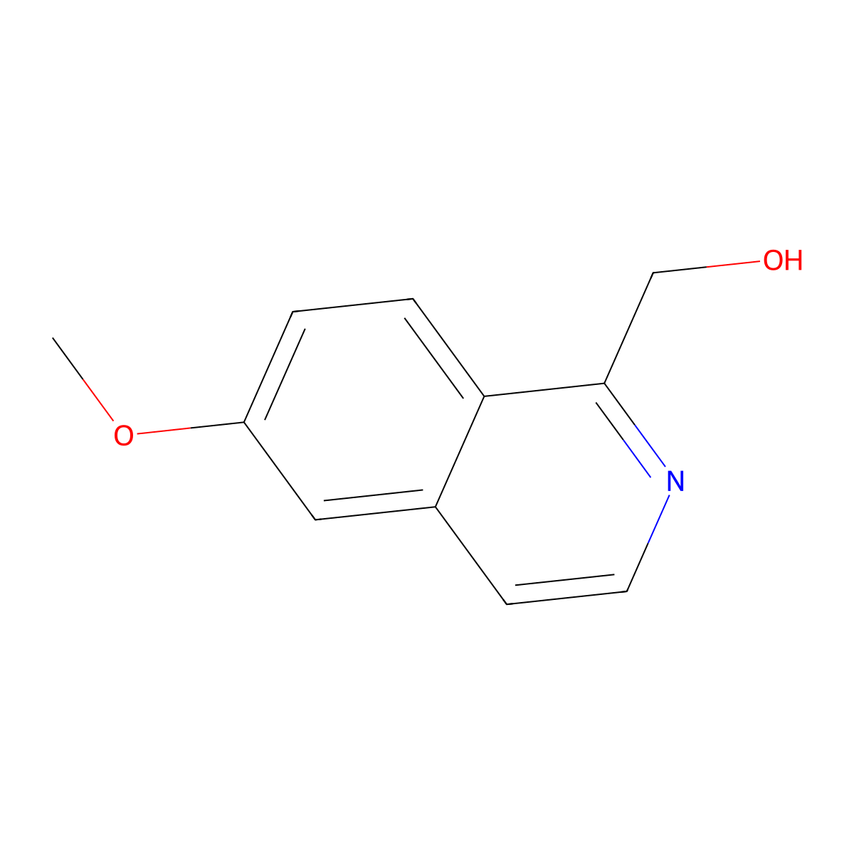(6-Methoxyisoquinolin-1-yl)methanol molecular structure, CAS 1308398-89-1
