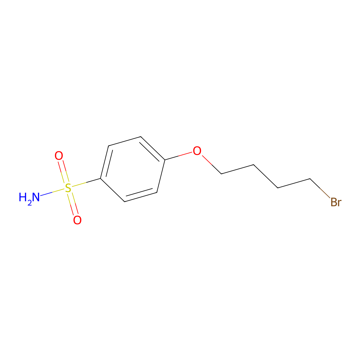 4-(4-Bromobutoxy)benzenesulfonamide molecular structure, CAS 130840-22-1