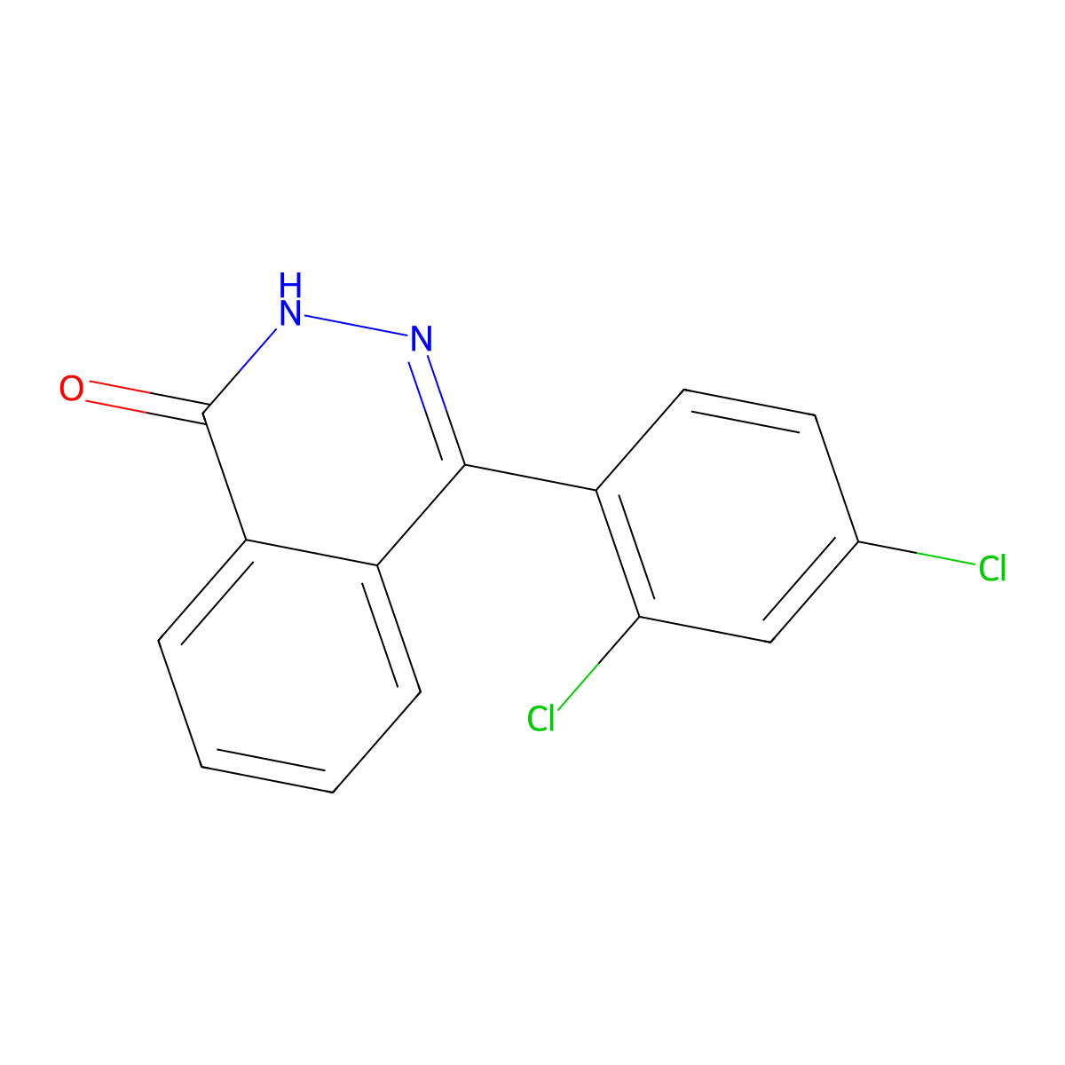 4-(2,4-Dichlorophenyl)-1,2-dihydrophthalazin-1-one molecular structure, CAS 1308436-00-1