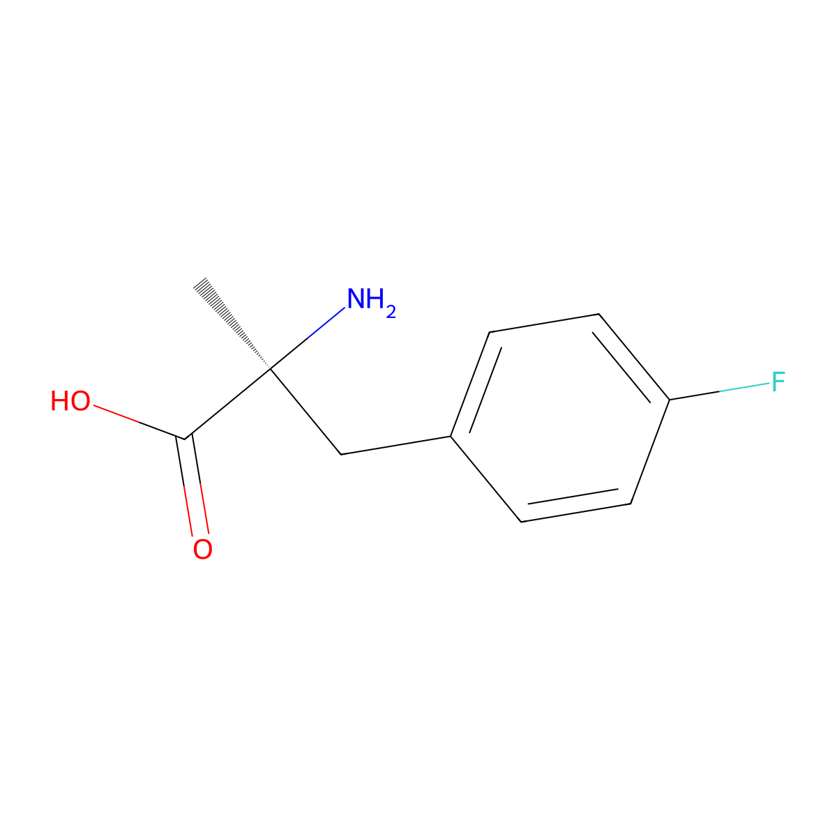 (S)-2-Amino-3-(4-fluorophenyl)-2-methylpropanoic acid molecular structure, CAS 130855-57-1