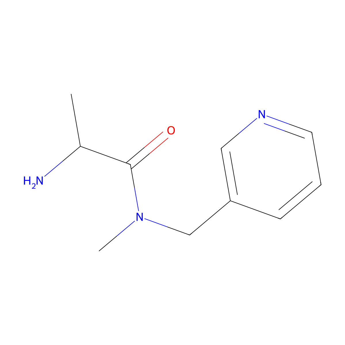 (S)-2-Amino-N-methyl-N-pyridin-3-ylmethyl-propionamide molecular structure, CAS 1308559-40-1