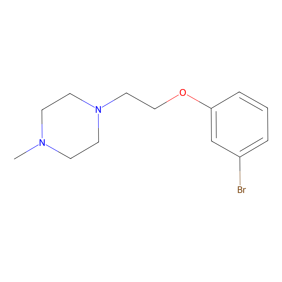 1-(2-(3-Bromophenoxy)ethyl)-4-methylpiperazine molecular structure, CAS 1308596-49-7