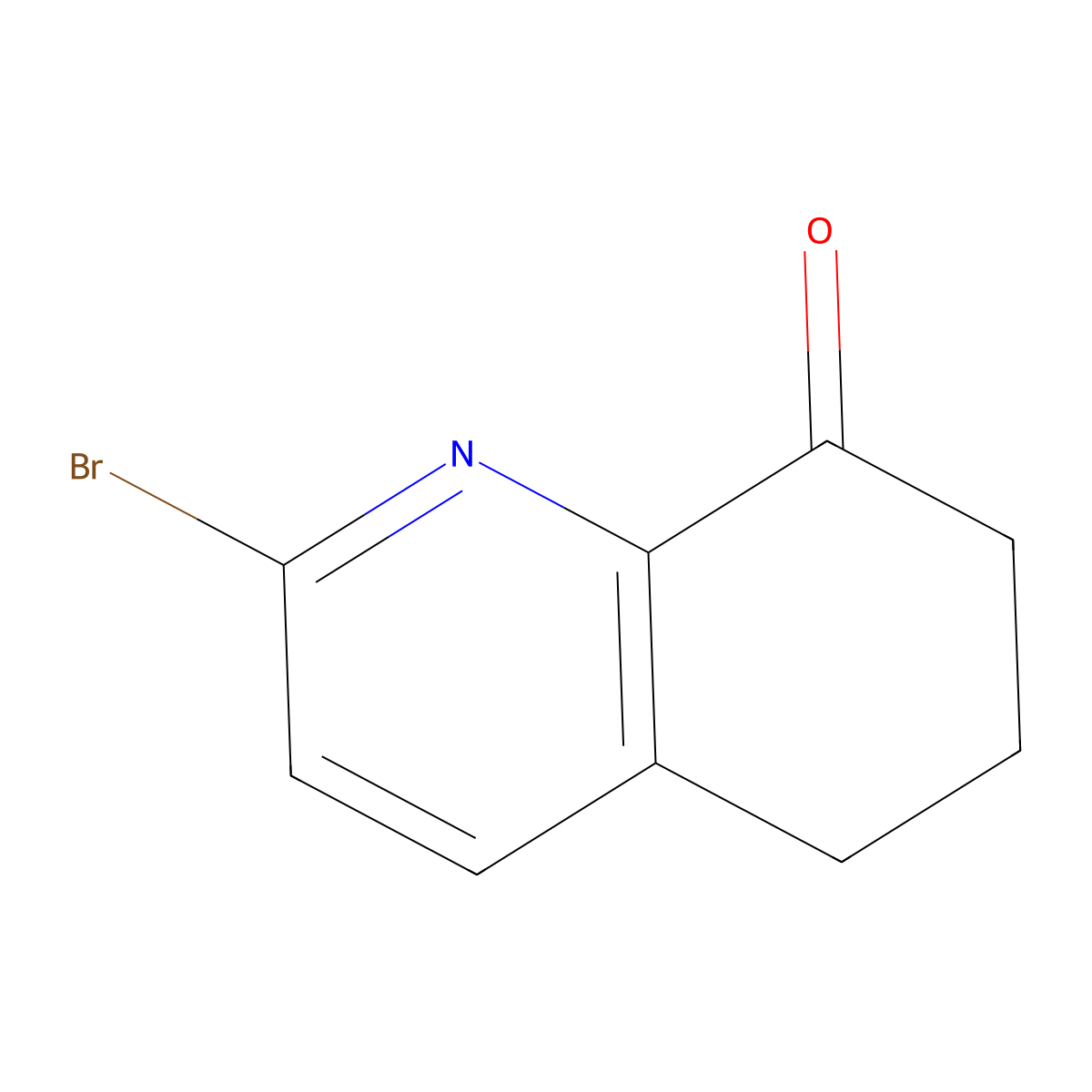 2-Bromo-6,7-dihydroquinolin-8(5H)-one molecular structure, CAS 130861-70-0