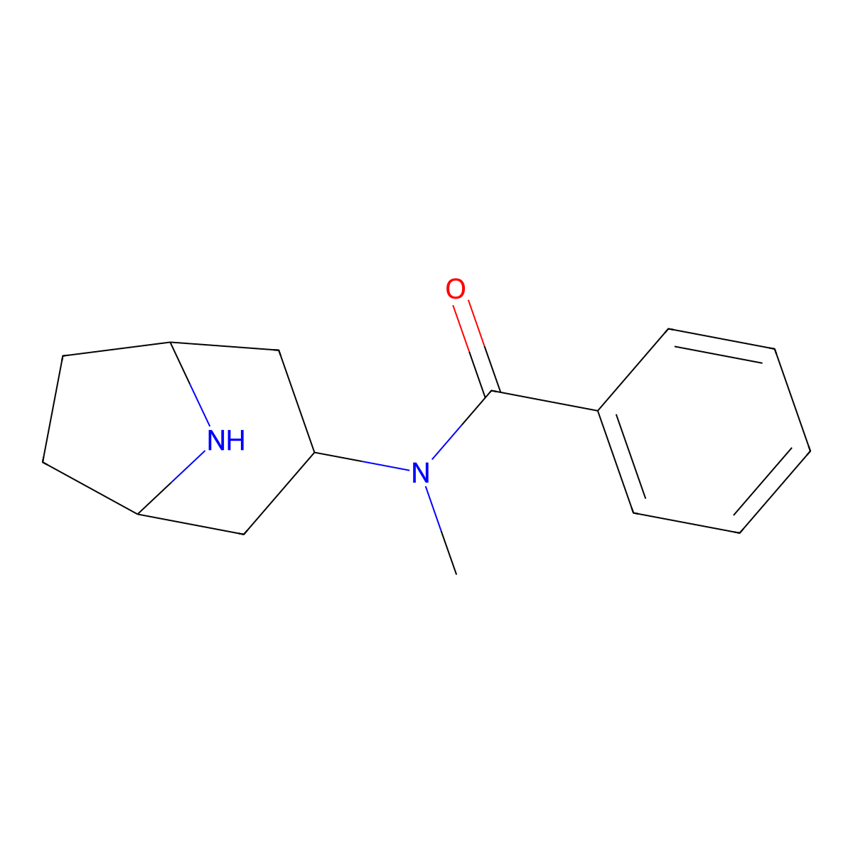 N-{8-azabicyclo[3.2.1]octan-3-yl}-N-methylbenzamide molecular structure, CAS 1308624-92-1
