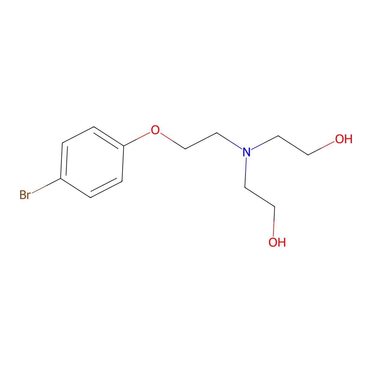 2-[[2-(4-Bromophenoxy)ethyl](2-hydroxyethyl)amino]-1-ethanol molecular structure, CAS 1308627-71-5