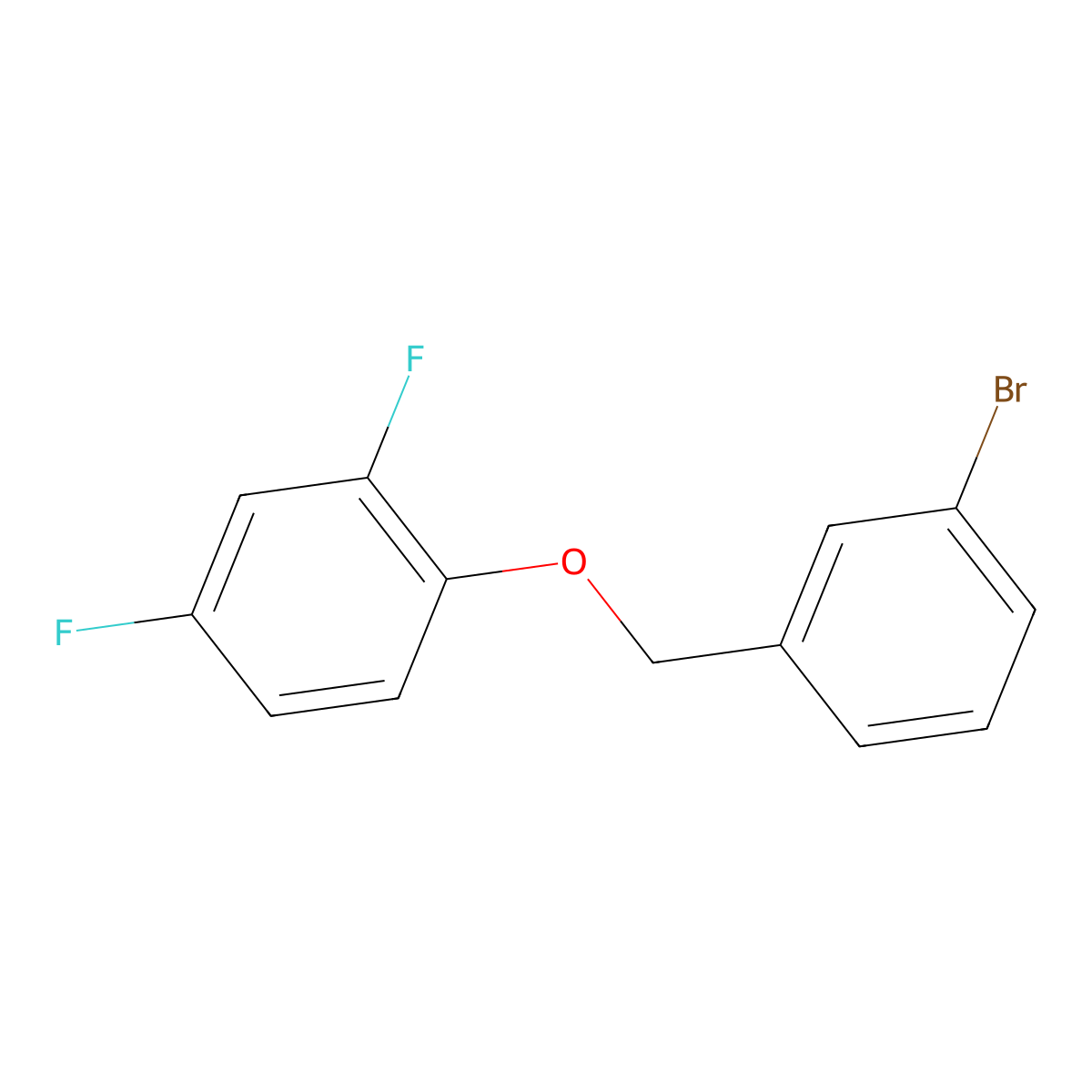 3-Bromobenzyl-(2,4-difluorophenyl)ether molecular structure, CAS 1308631-97-1