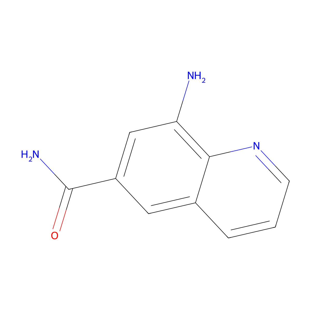 8-Aminoquinoline-6-carboxamide molecular structure, CAS 1308644-45-2