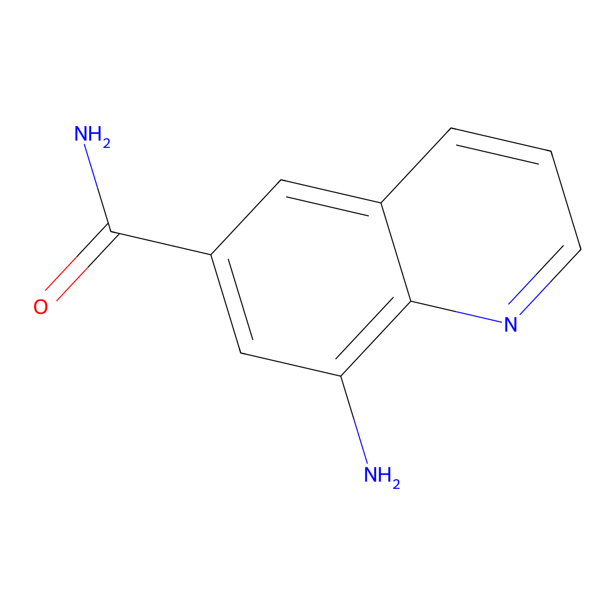 8-Aminoquinoline-6-carboxamide molecular structure, CAS 1308644-45-2