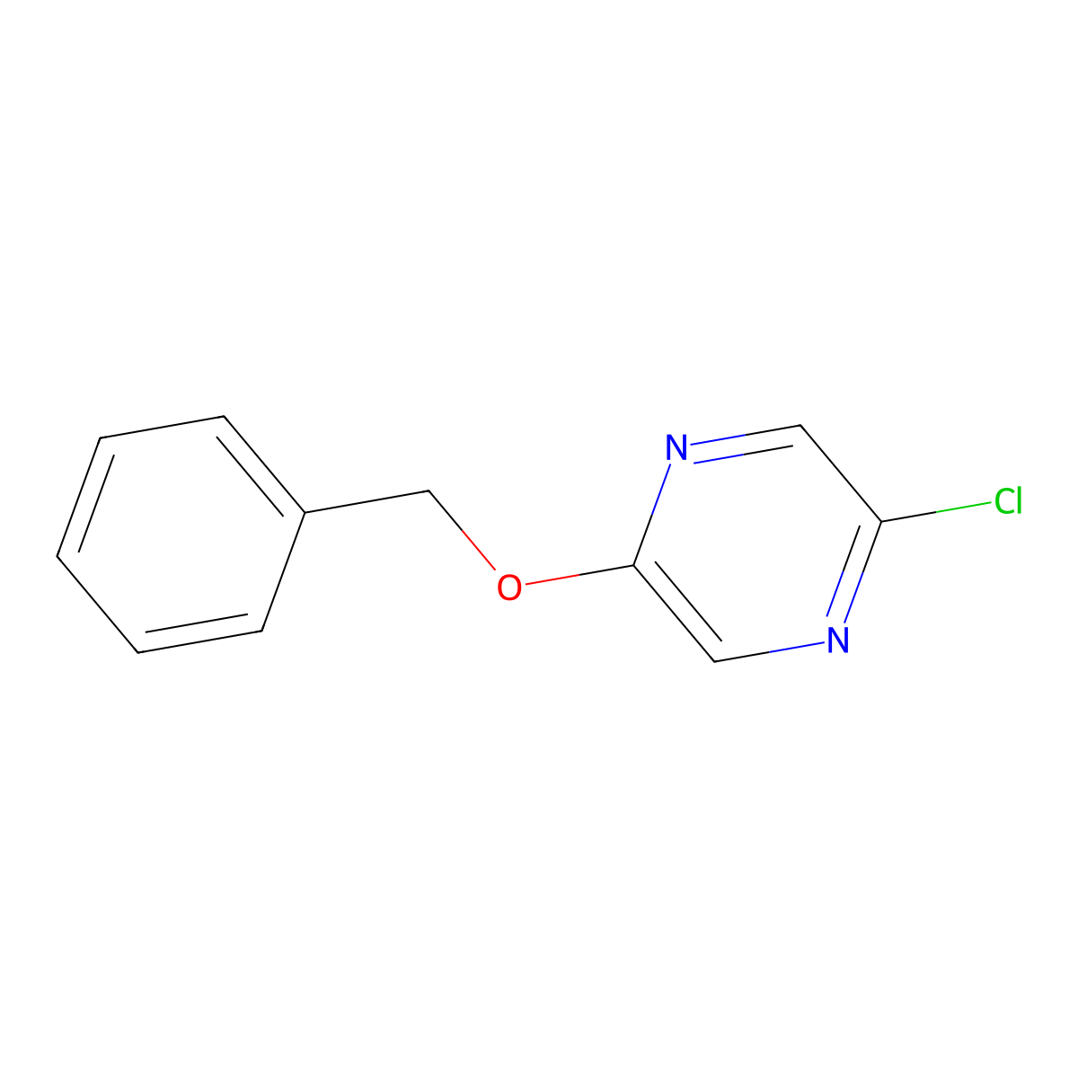 2-(Benzyloxy)-5-chloropyrazine molecular structure, CAS 1308649-66-2
