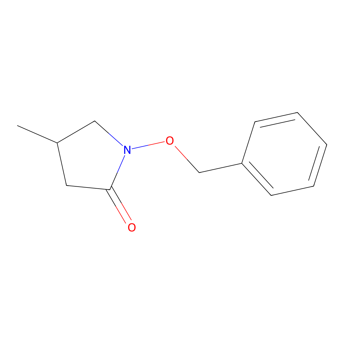 1-(Benzyloxy)-4-methylpyrrolidin-2-one molecular structure, CAS 130865-67-7