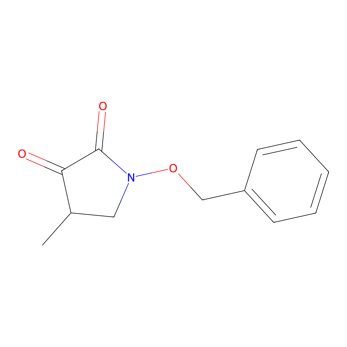 1-(Benzyloxy)-4-methylpyrrolidine-2,3-dione molecular structure, CAS 130865-70-2