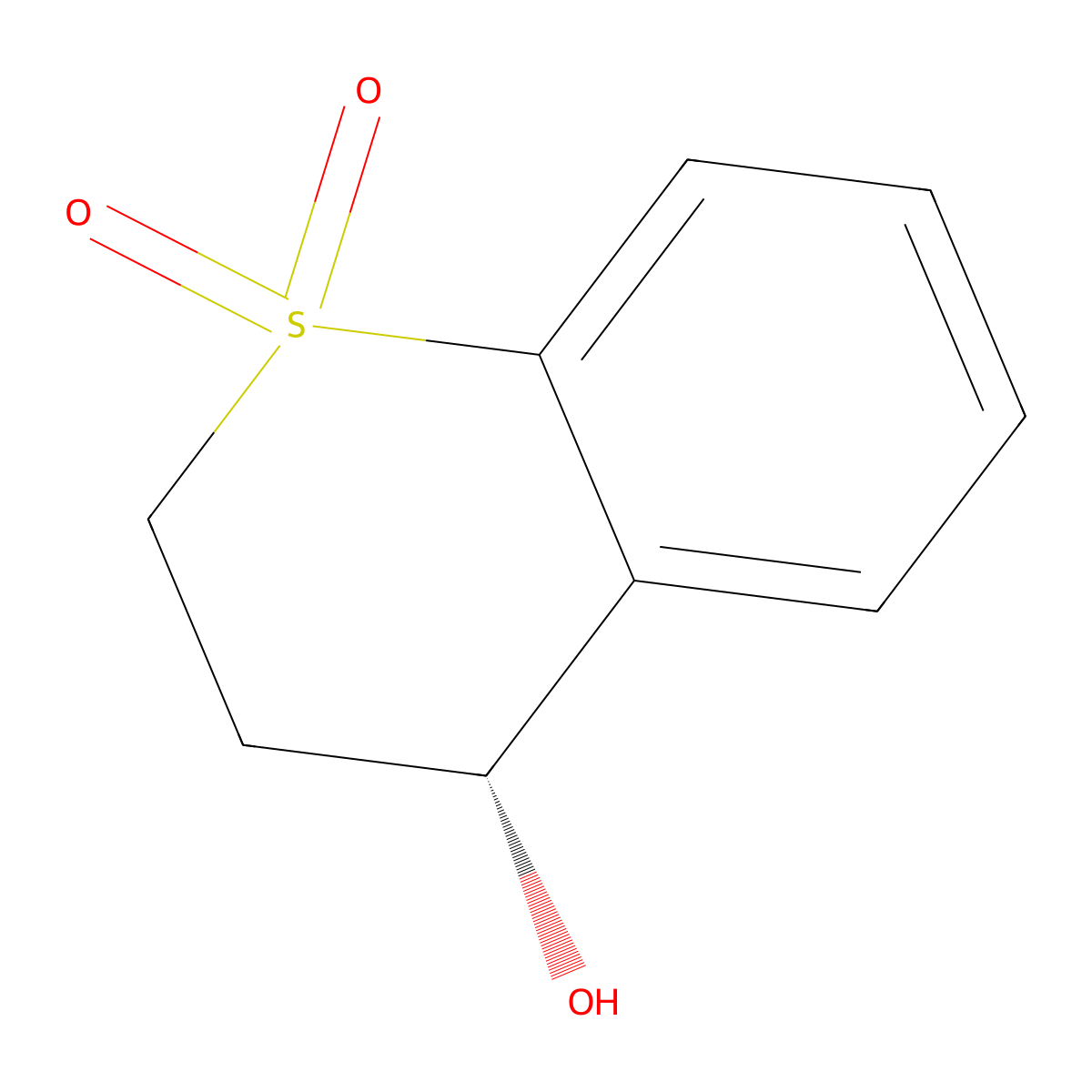 (4R)-4-hydroxy-3,4-dihydro-2H-1lambda6-benzothiopyran-1,1-dione molecular structure, CAS 1308650-41-0