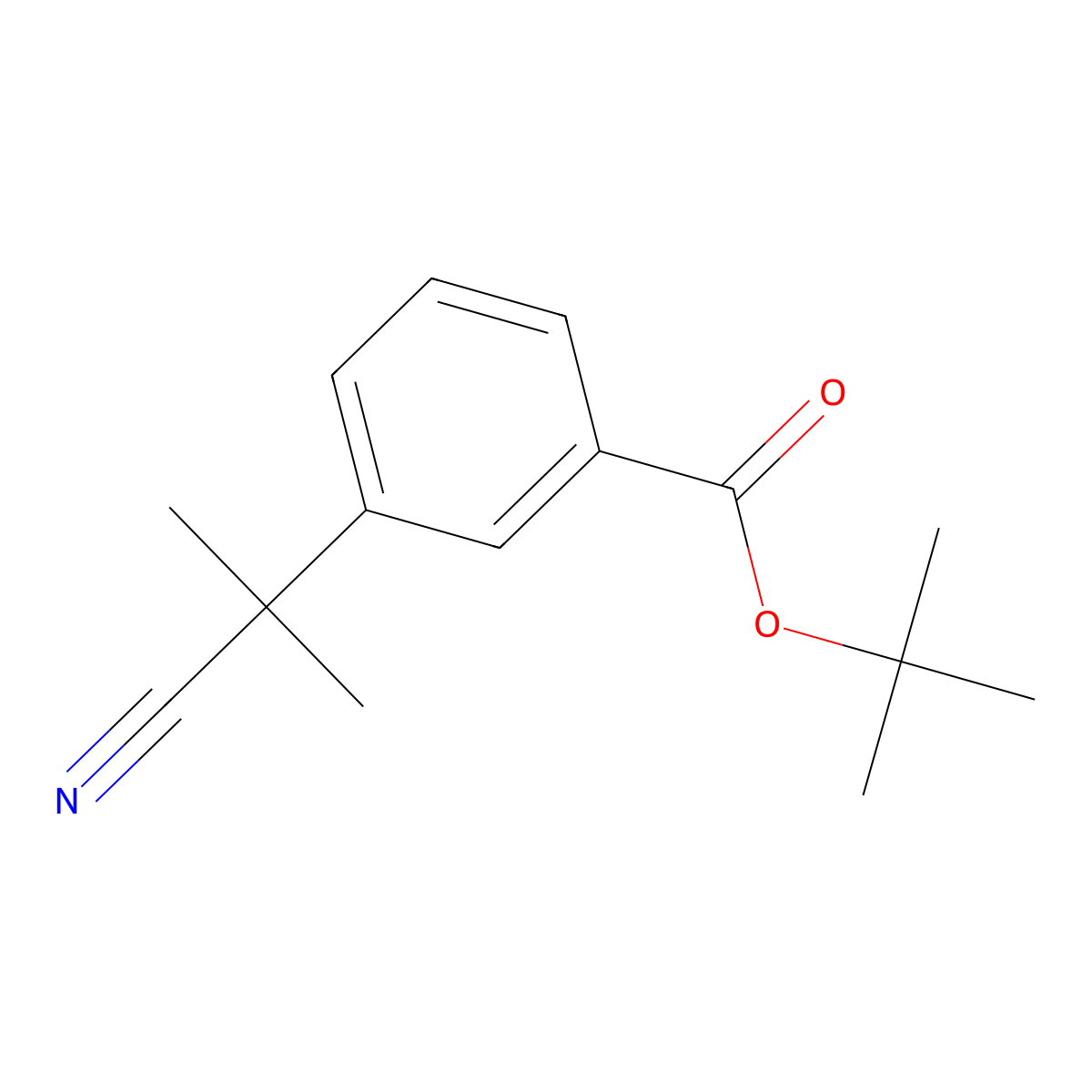 tert-Butyl 3-(2-cyanopropan-2-yl)benzoate molecular structure, CAS 1308679-42-6