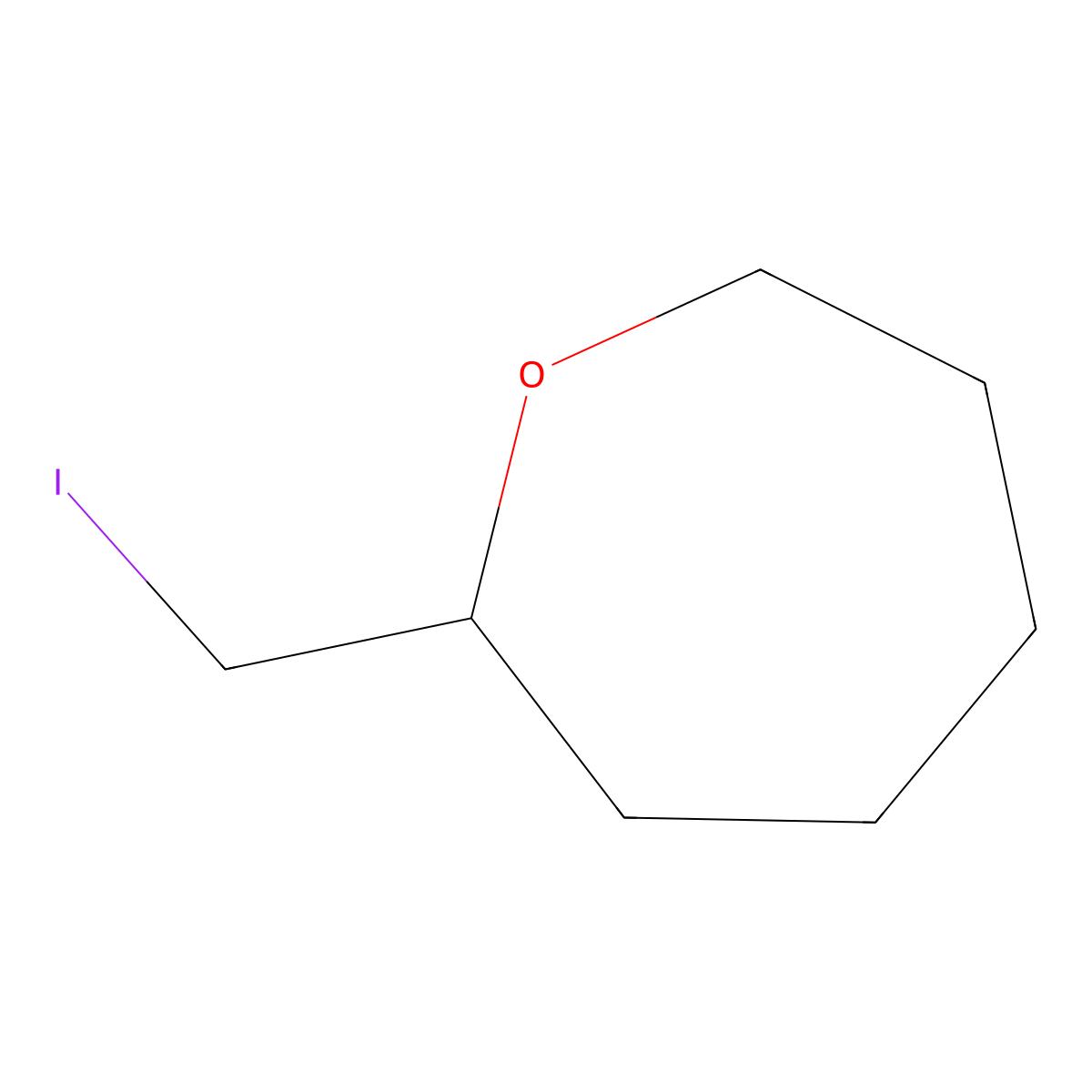2-(Iodomethyl)oxepane molecular structure, CAS 130868-43-8