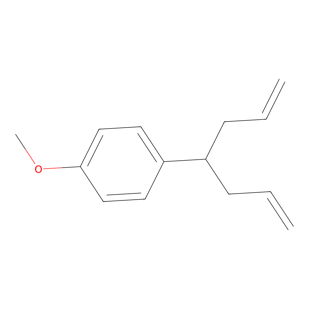 1-(Hepta-1,6-dien-4-yl)-4-methoxybenzene molecular structure, CAS 13087-56-4