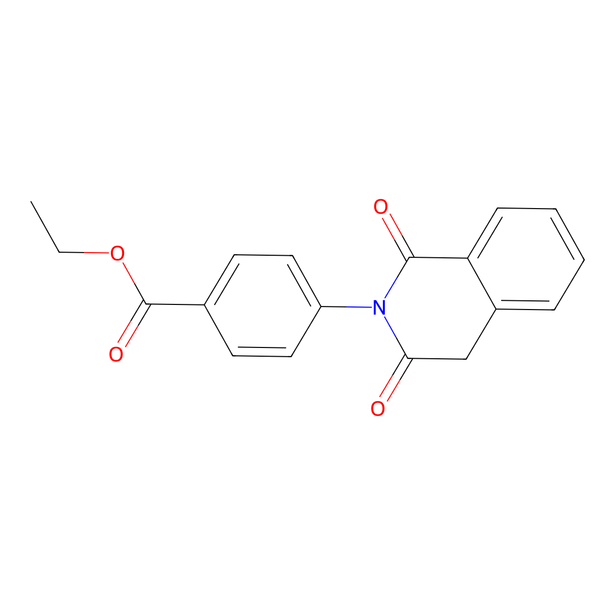 Ethyl 4-(1,3-dioxo-1,2,3,4-tetrahydroisoquinolin-2-yl)benzoate molecular structure, CAS 130872-48-9