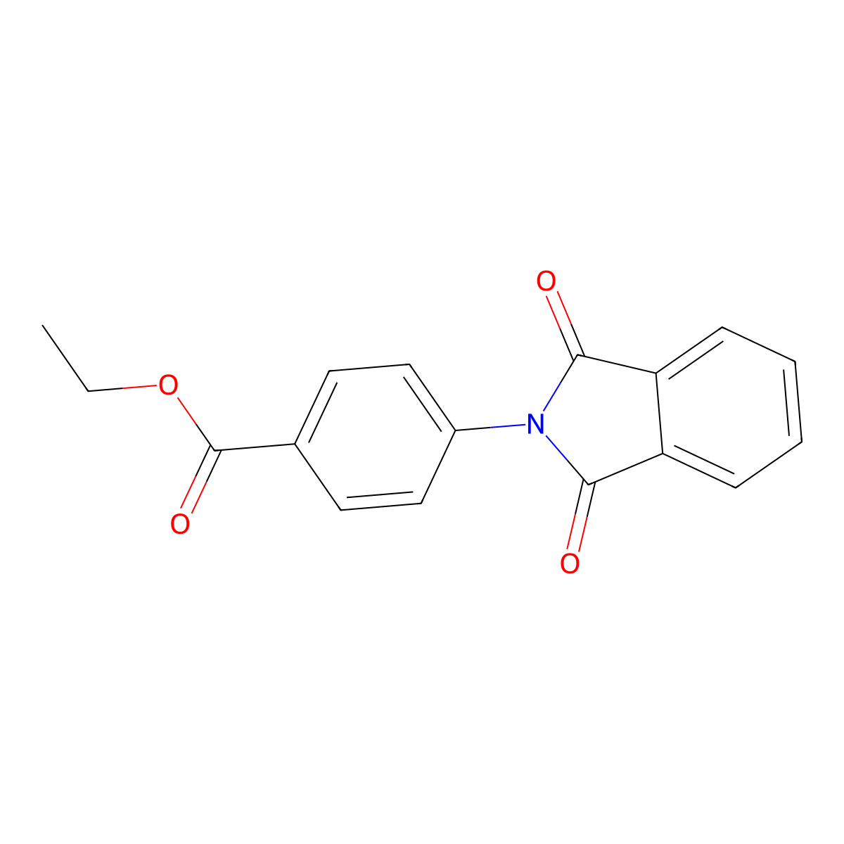 Ethyl 4-(1,3-dioxoisoindolin-2-yl)benzoate molecular structure, CAS 130872-52-5