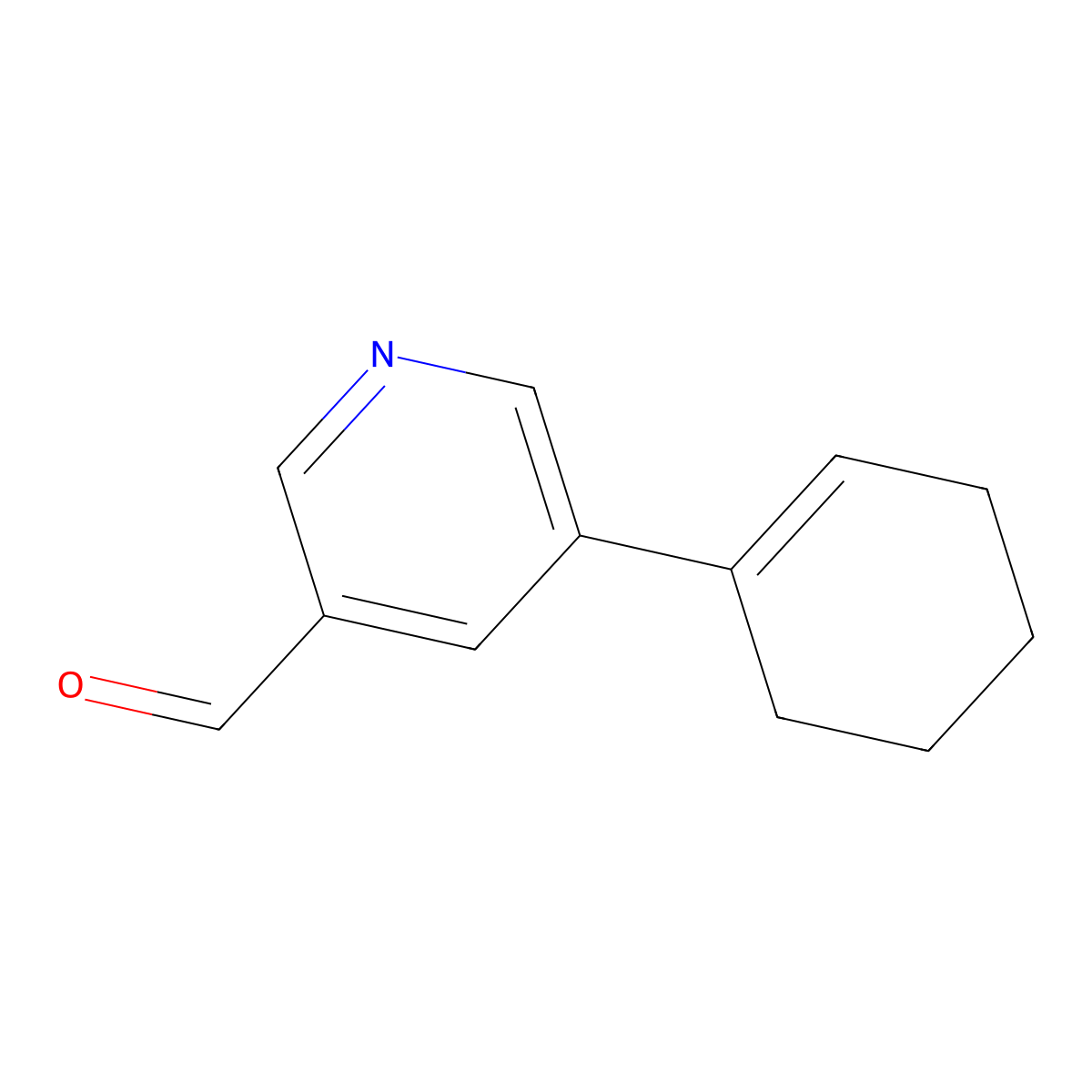 5-Cyclohexenylnicotinaldehyde molecular structure, CAS 1308869-87-5