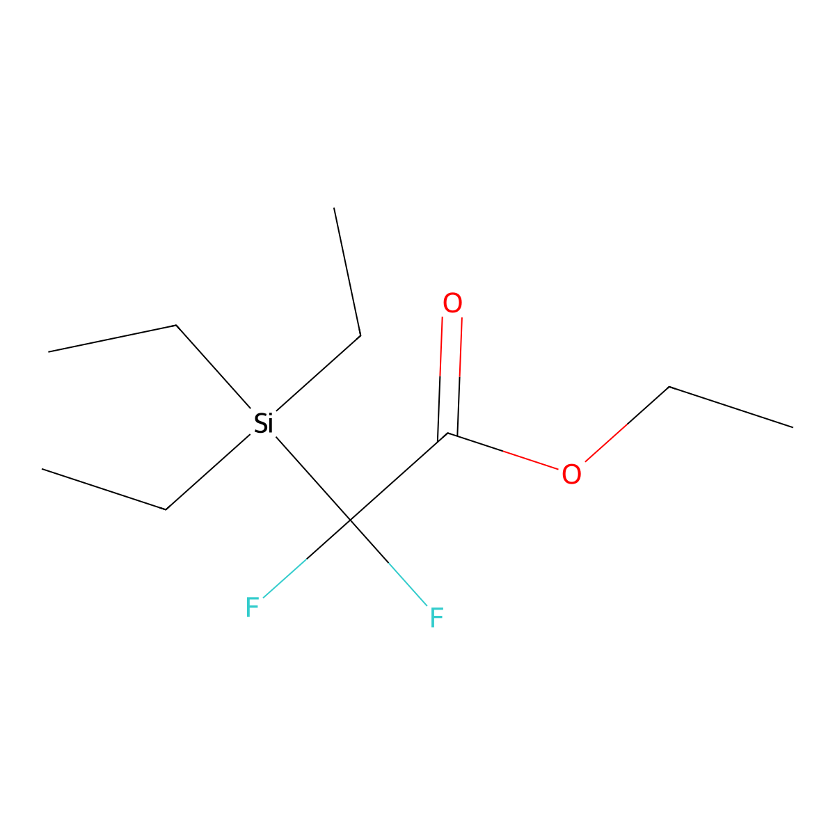 Ethyl 2,2-Difluoro-2-(triethylsilyl)acetate molecular structure, CAS 1308915-11-8