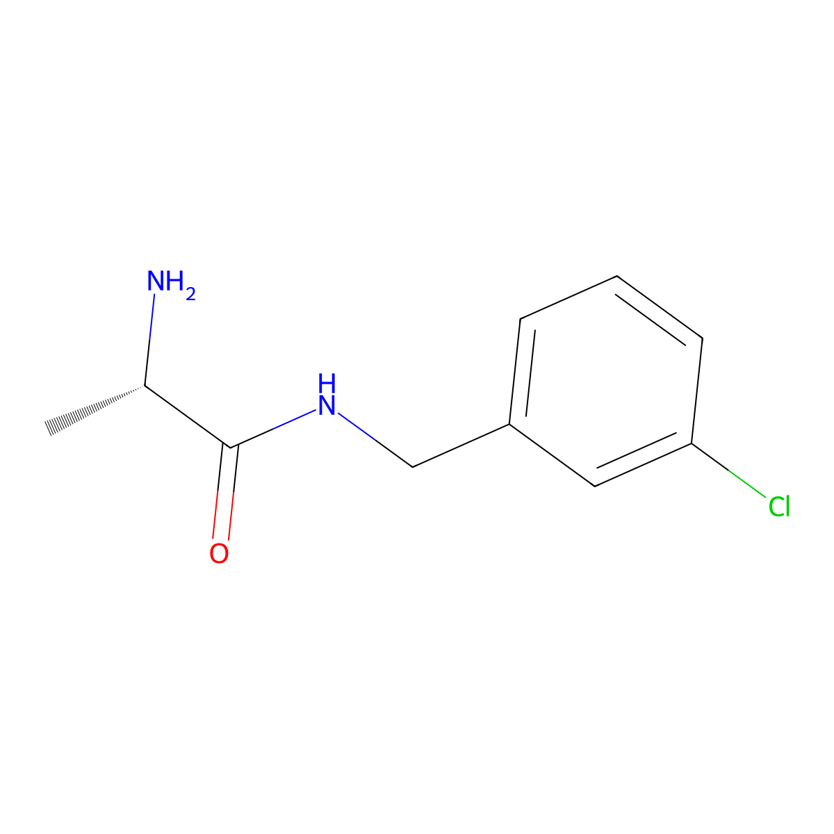 (S)-2-Amino-N-(3-chloro-benzyl)-propionamide molecular structure, CAS 1308967-46-5