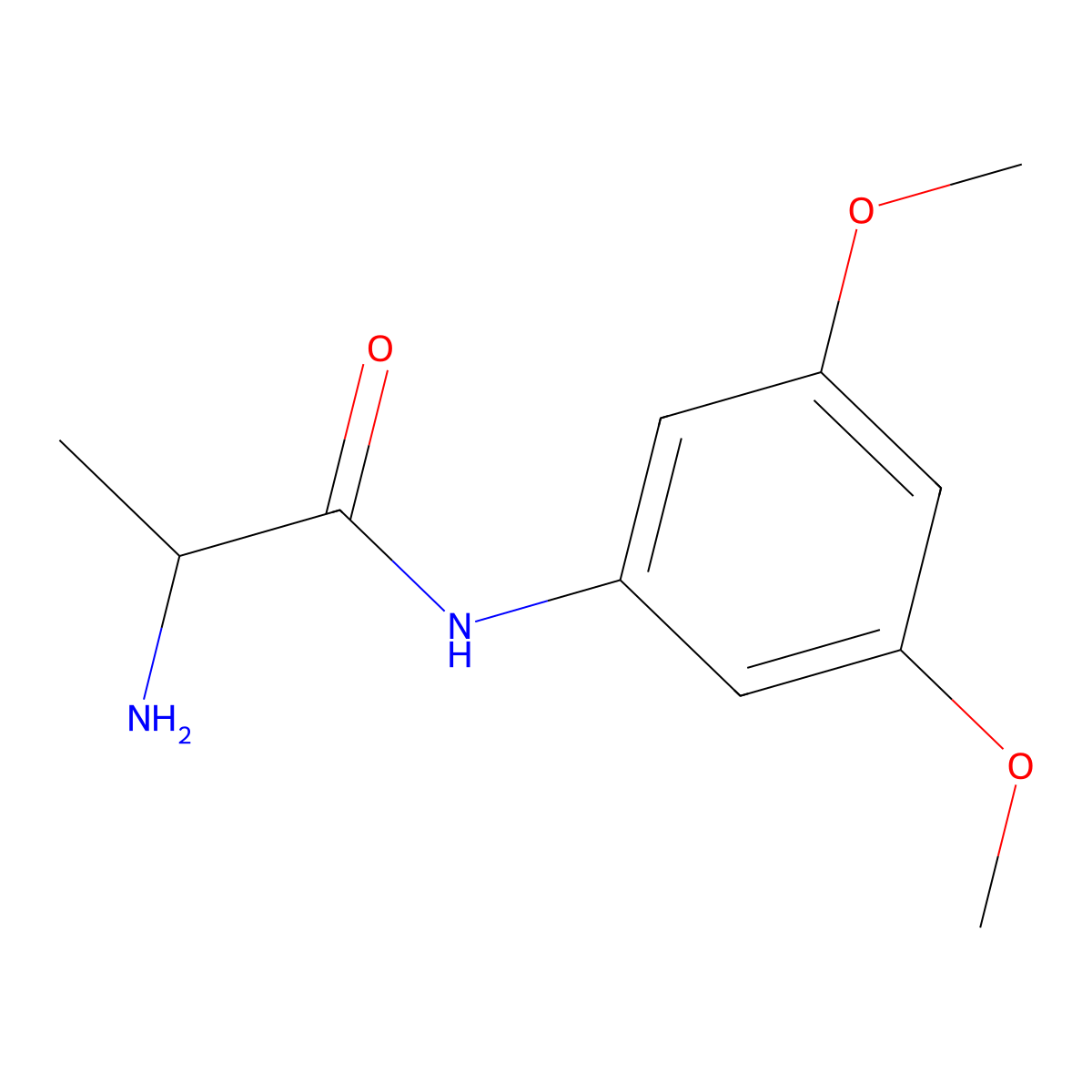 (S)-2-Amino-N-(3,5-dimethoxy-phenyl)-propionamide molecular structure, CAS 1308977-37-8
