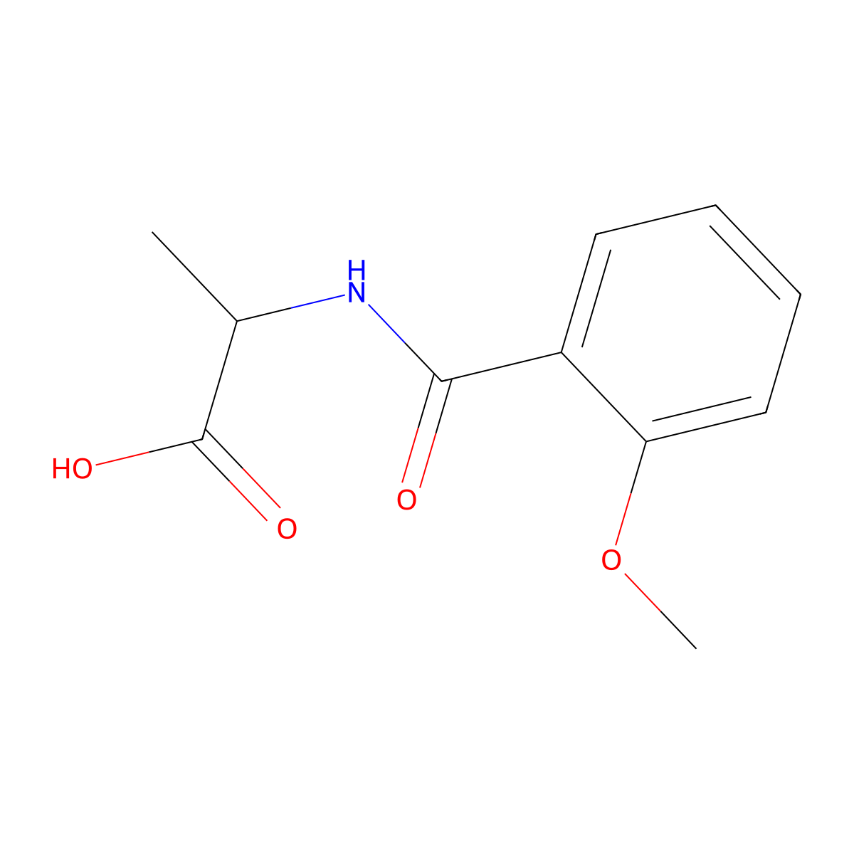 (2R)-2-[(2-methoxyphenyl)formamido]propanoic acid molecular structure, CAS 1308979-71-6