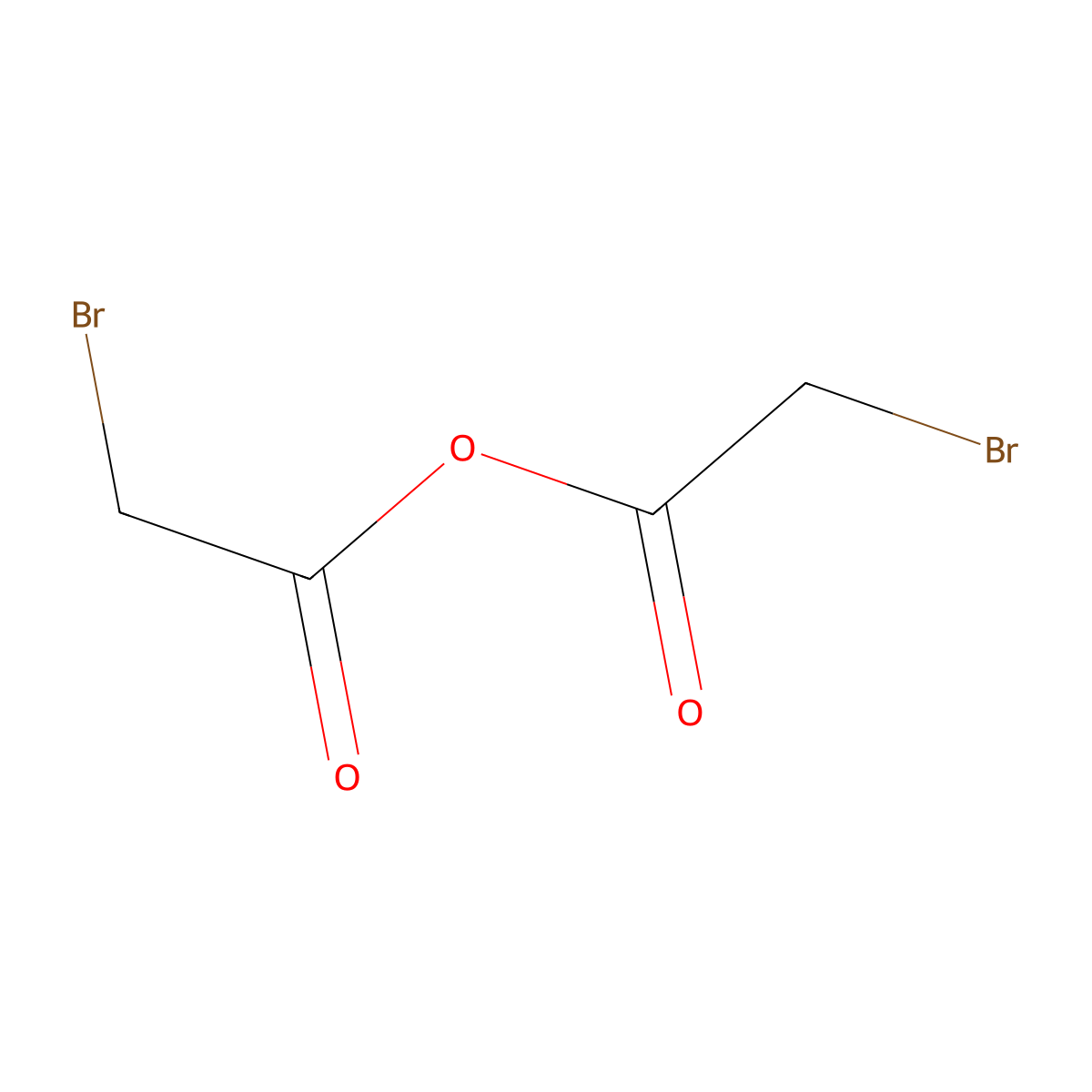 Bromoacetic anhydride molecular structure, CAS 1309-45-1