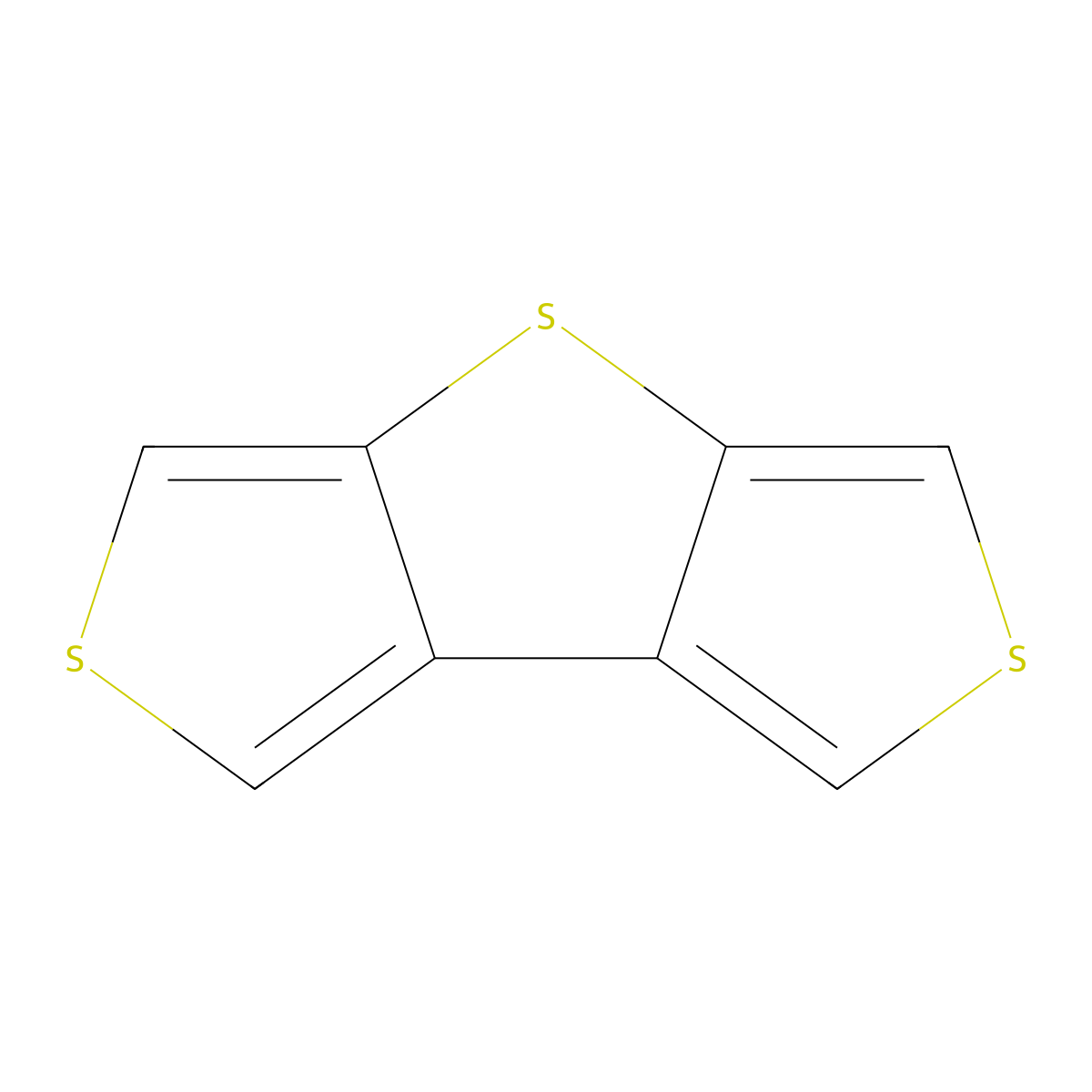 Dithieno(3,4-b:3',4'-d)thiophene molecular structure, CAS 13090-49-8