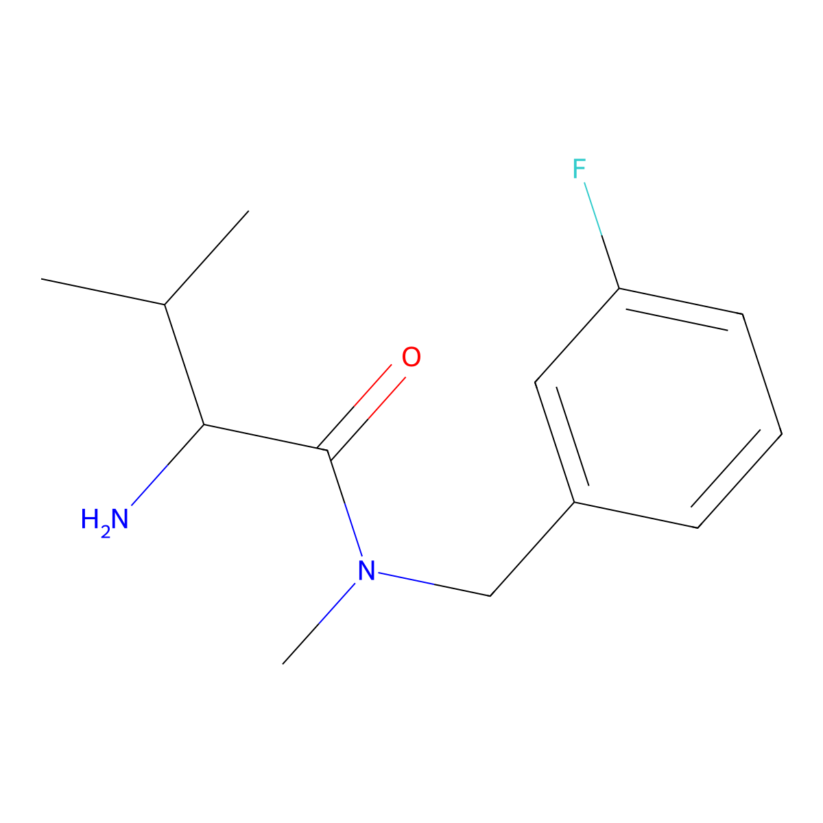 (S)-2-Amino-N-(3-fluoro-benzyl)-3,N-dimethyl-butyramide molecular structure, CAS 1309021-83-7