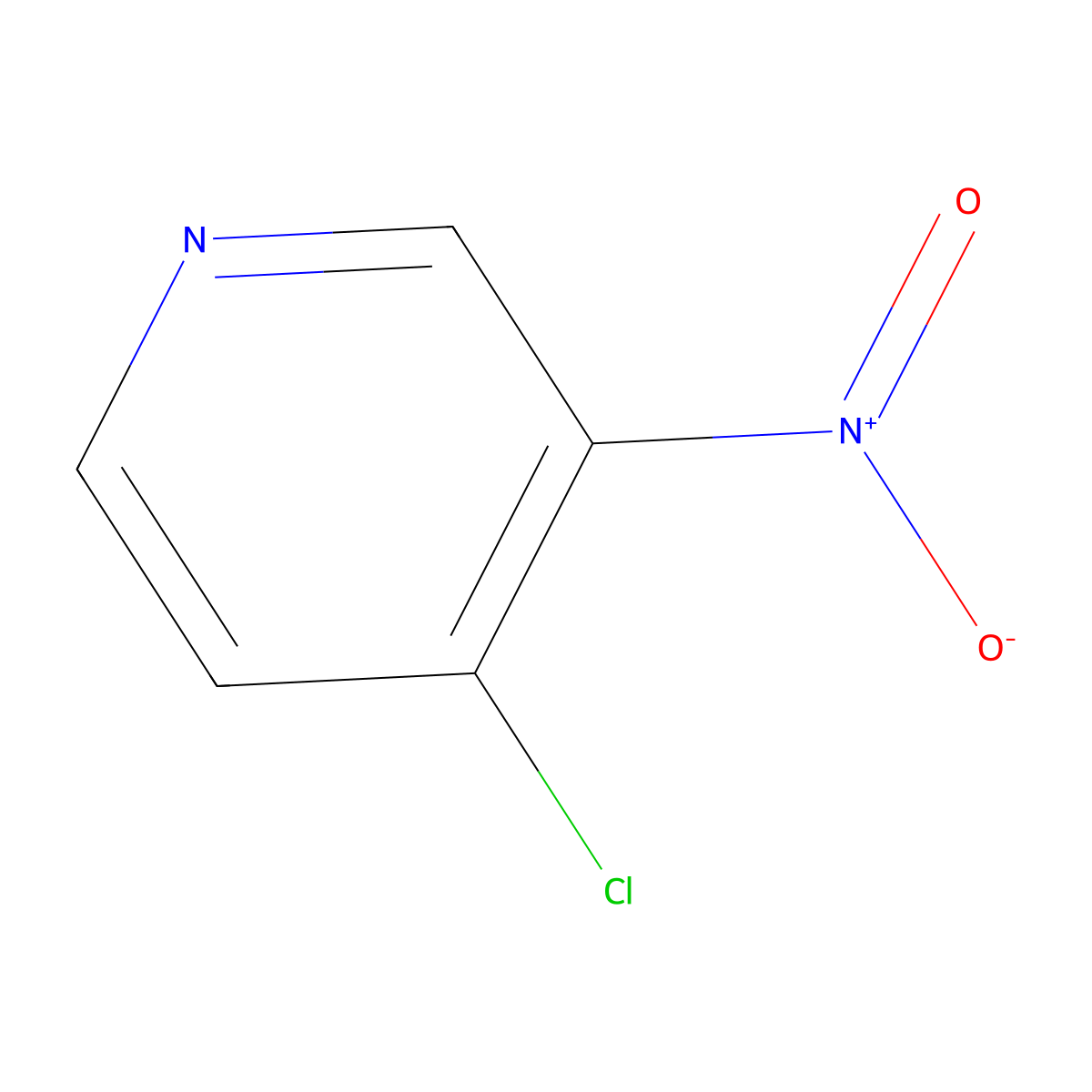 4-Chloro-3-nitropyridine molecular structure, CAS 13091-23-1