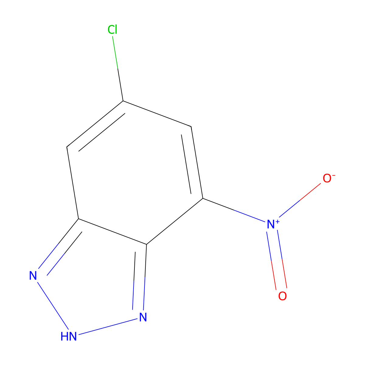 1H-Benzotriazole, 5-chloro-7-nitro- molecular structure, CAS 13091-80-0