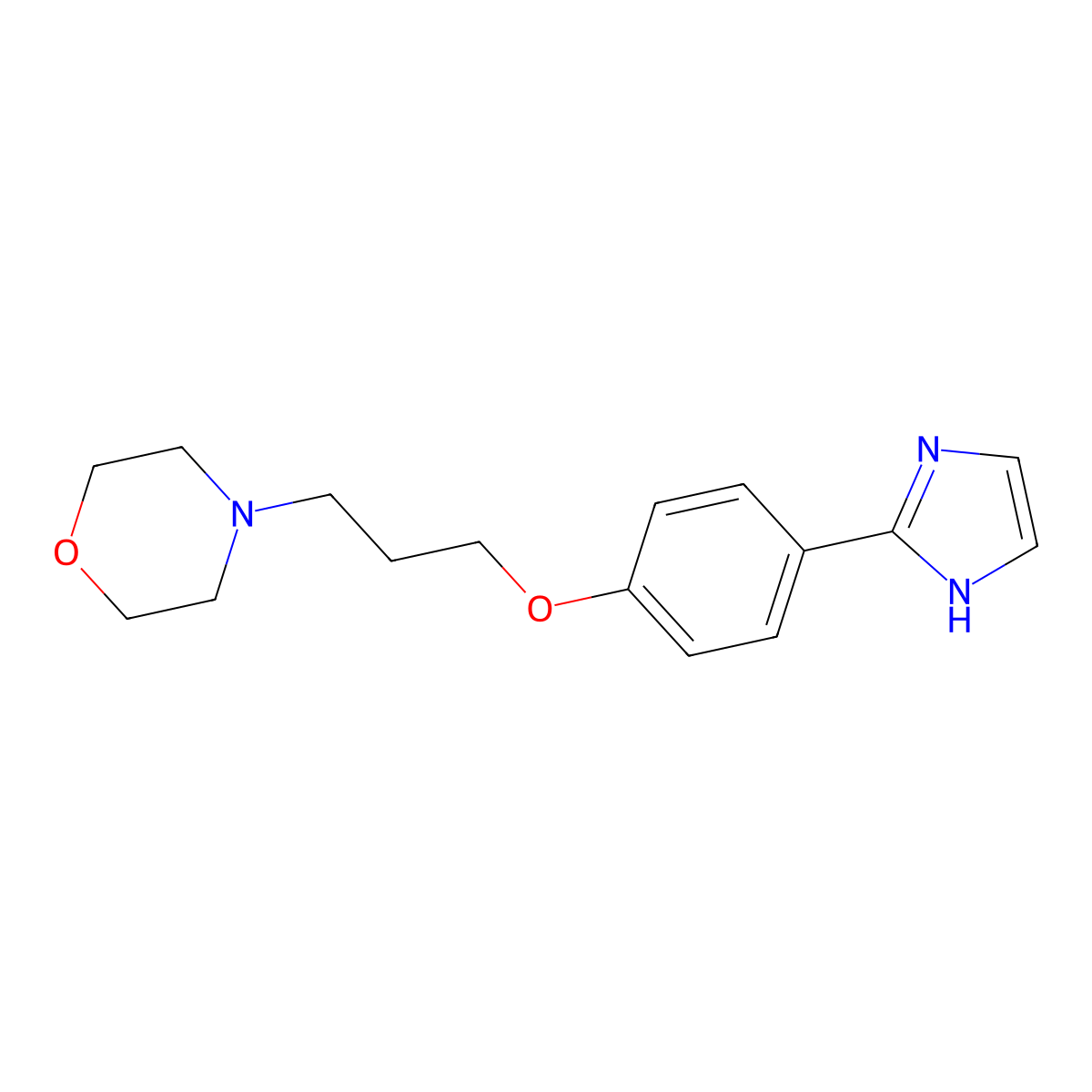 4-{3-[4-(1H-Imidazol-2-YL)phenoxy]propyl}morpholine molecular structure, CAS 1309128-63-9