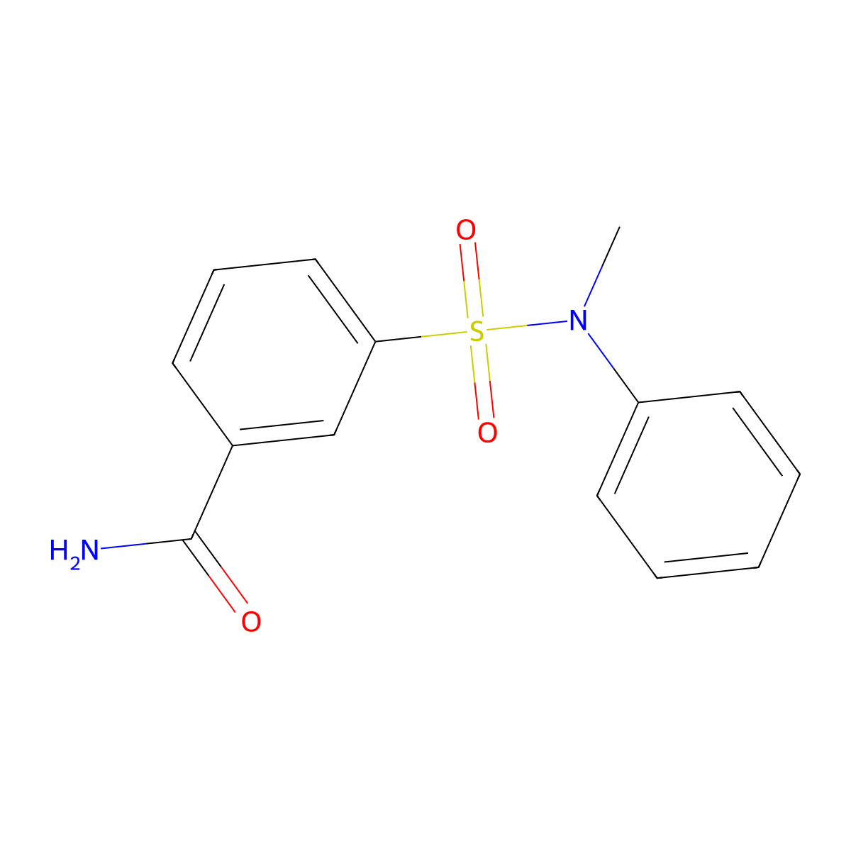 3-[Methyl(phenyl)sulfamoyl]benzamide molecular structure, CAS 1309138-86-0