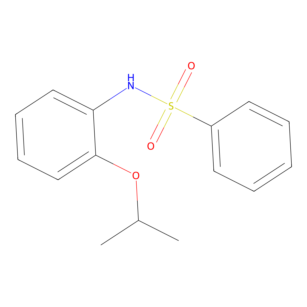 N-[2-(propan-2-yloxy)phenyl]benzenesulfonamide molecular structure, CAS 1309142-43-5