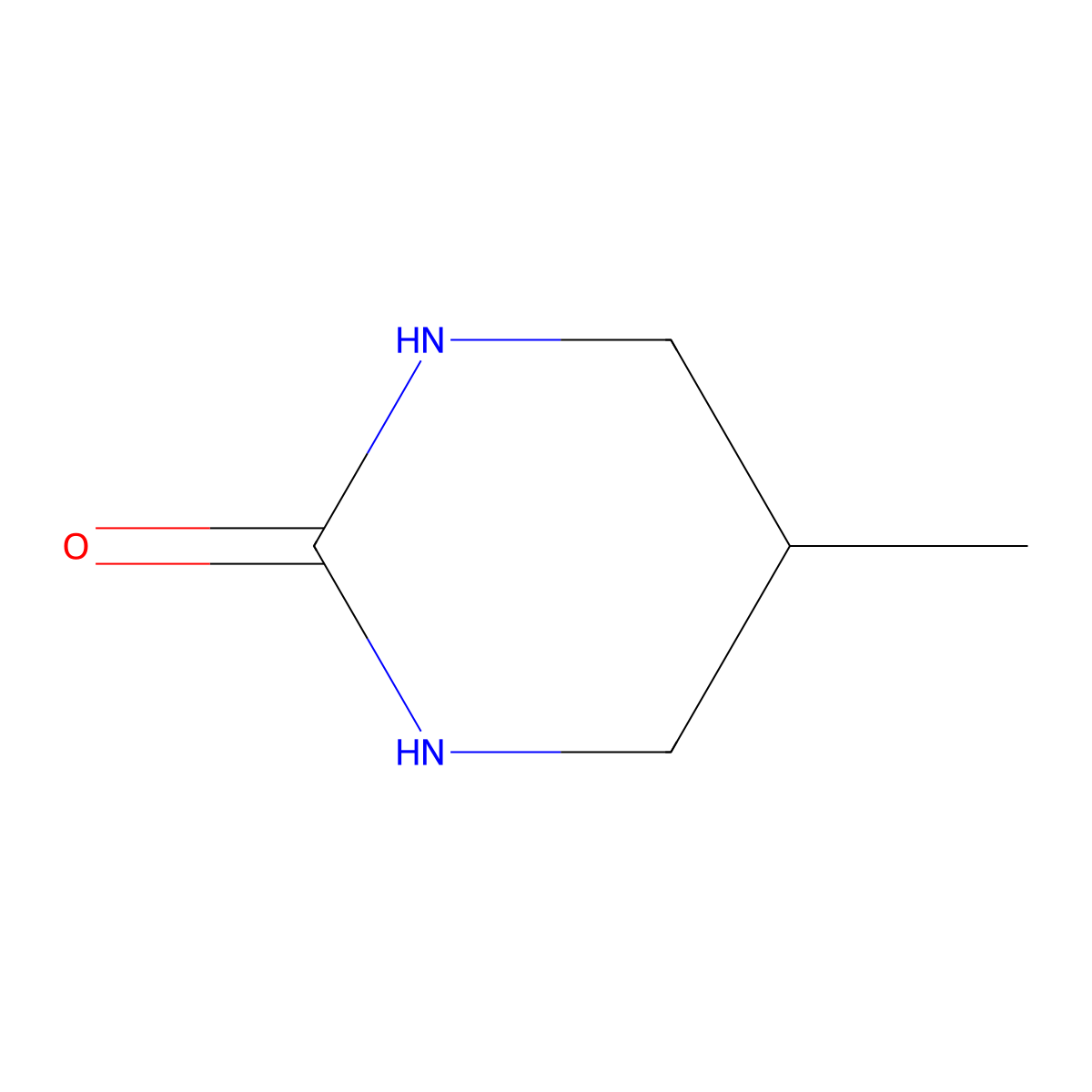 5-Methyltetrahydro-2(1H)-pyrimidinone molecular structure, CAS 13092-83-6