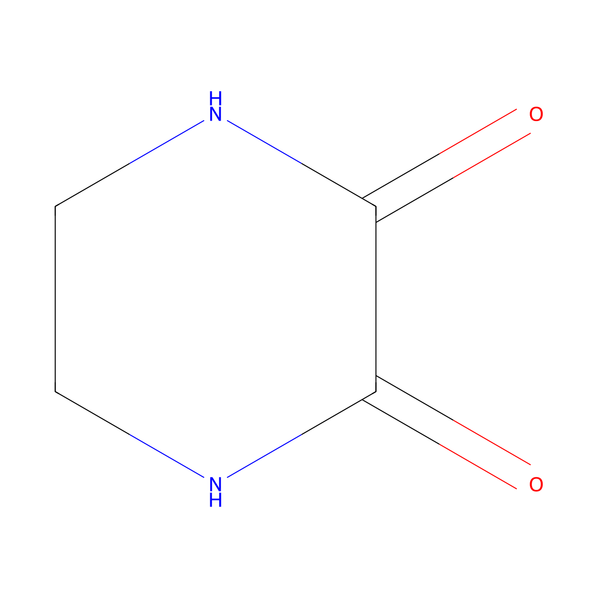 2,3-Piperazinedione molecular structure, CAS 13092-86-9