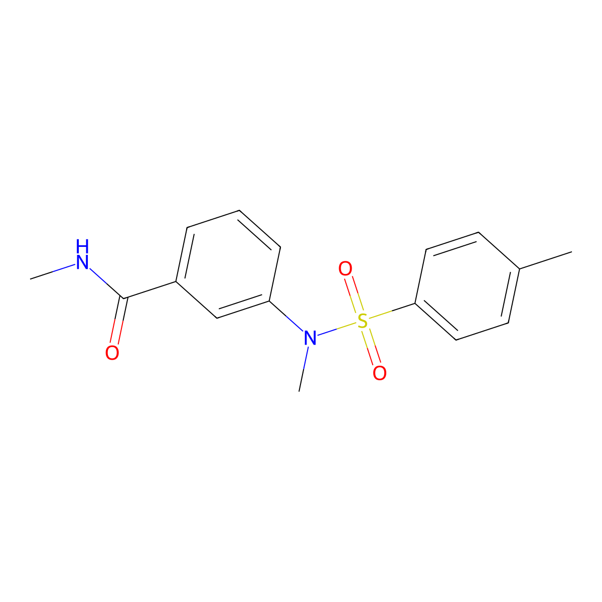 N-methyl-3-{methyl[(4-methylphenyl)sulfonyl]amino}benzamide molecular structure, CAS 1309201-29-3