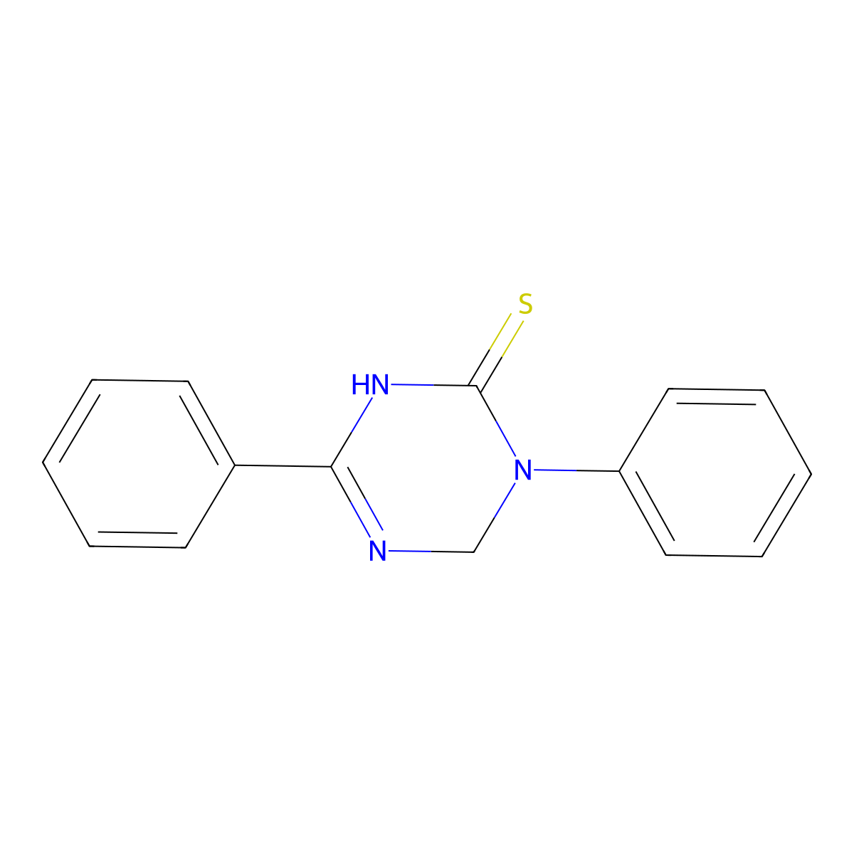 3,6-Diphenyl-3,4-dihydro-1H-[1,3,5]triazine-2-thione molecular structure, CAS 130925-08-5