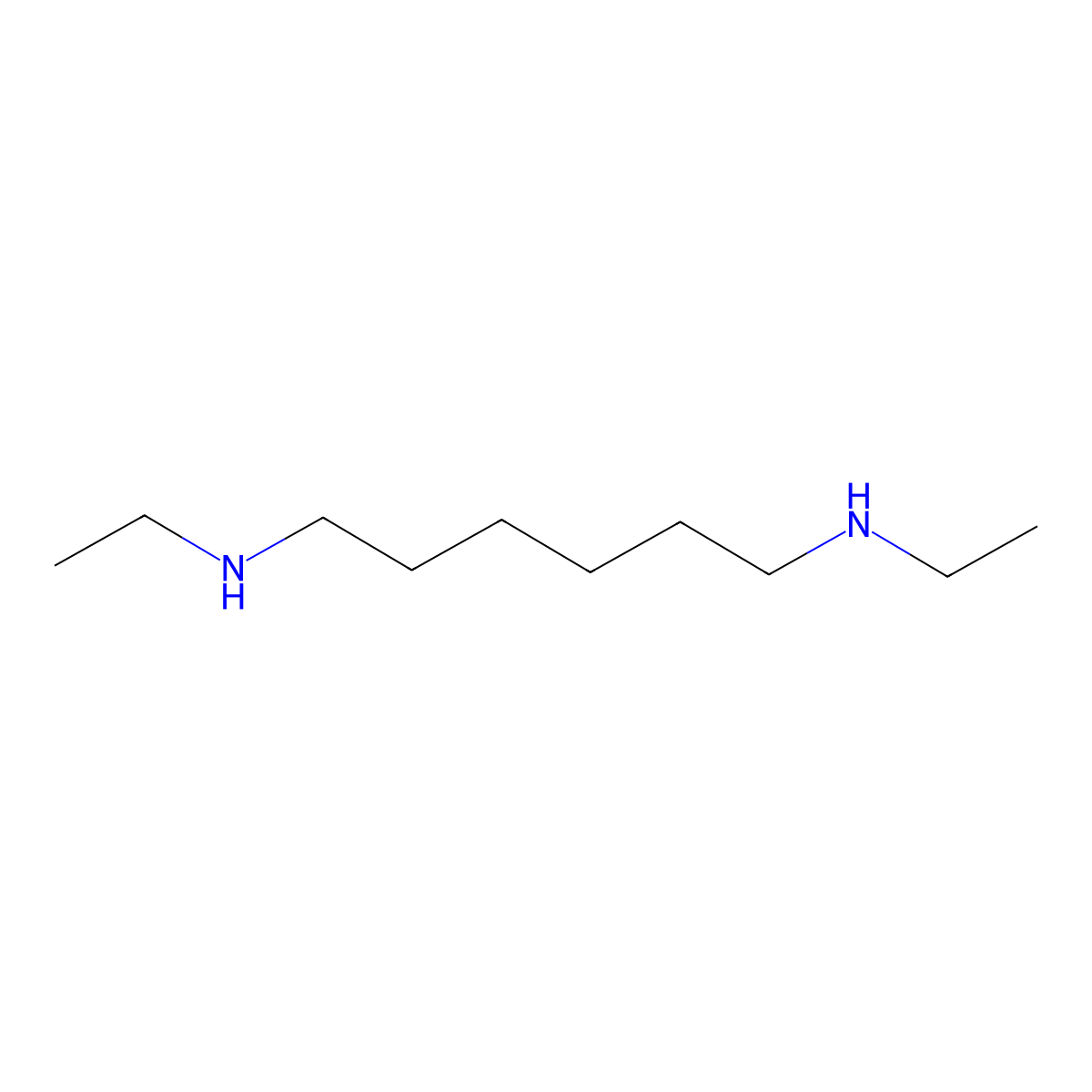 1,6-Hexanediamine, N1,N6-diethyl- molecular structure, CAS 13093-05-5