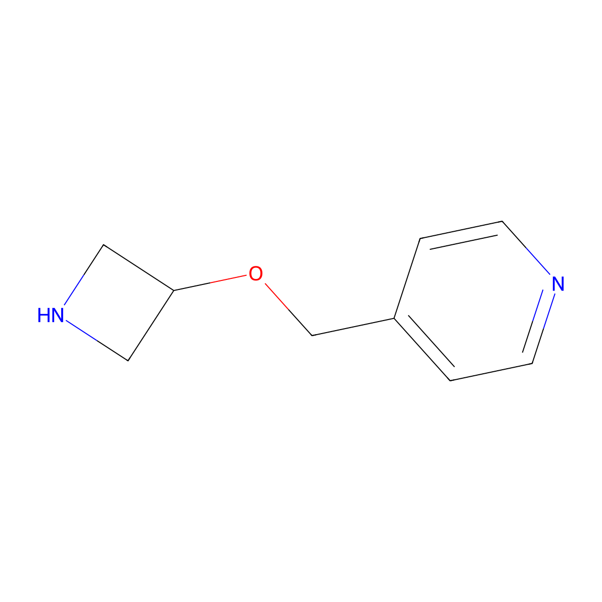 4-[(Azetidin-3-yloxy)methyl]pyridine molecular structure, CAS 1309315-36-3