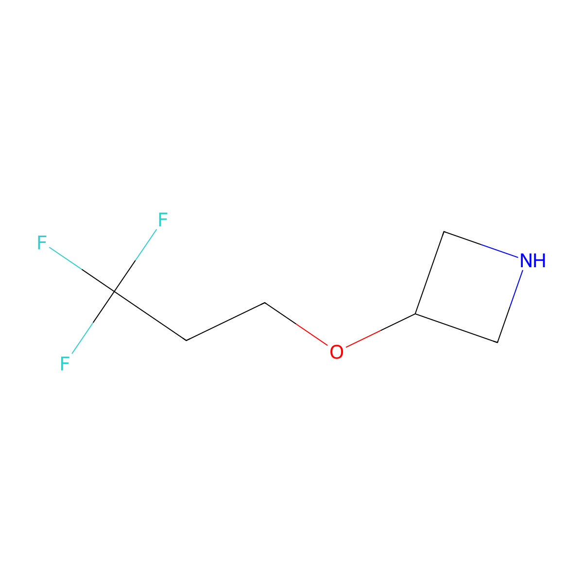 3-(3,3,3-Trifluoropropoxy)azetidine molecular structure, CAS 1309315-48-7