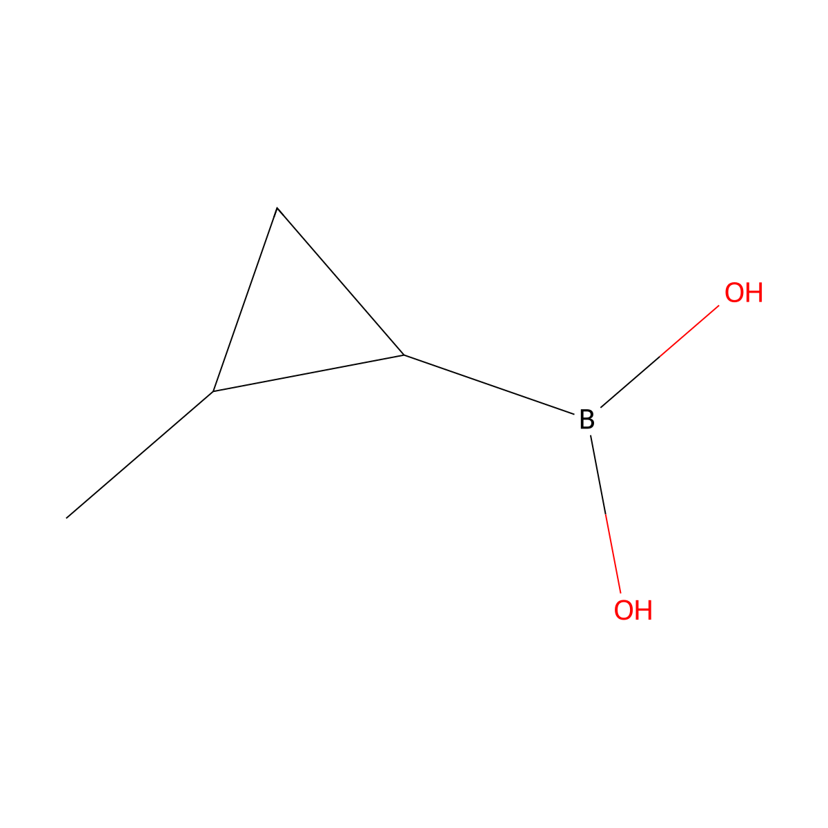 (2-Methylcyclopropyl)boronic acid molecular structure, CAS 1309366-01-5