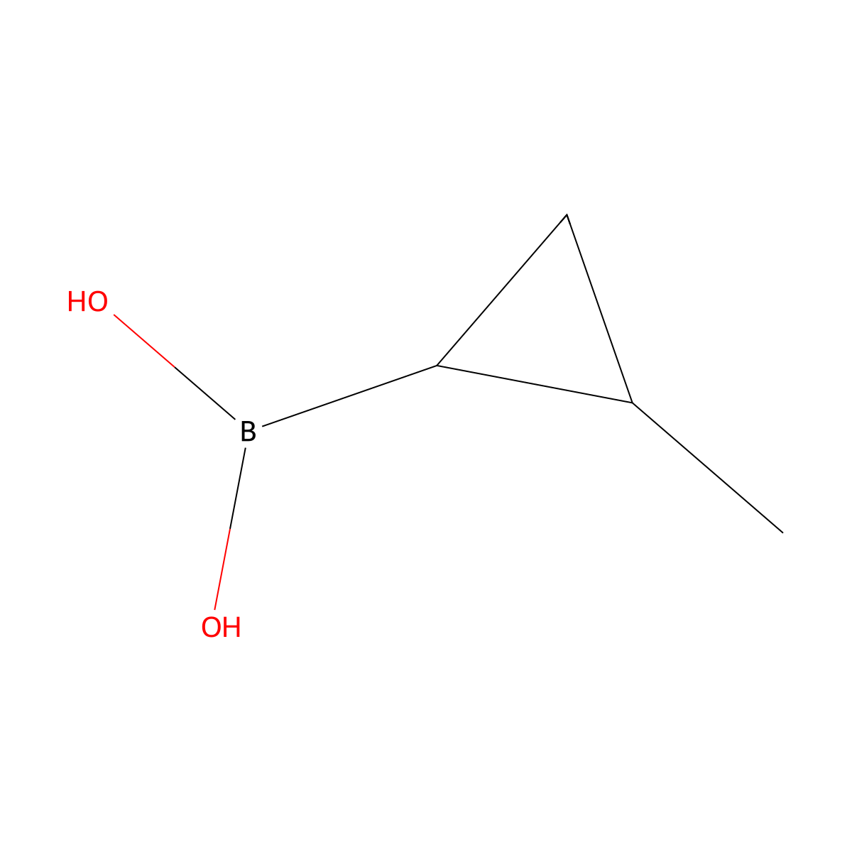 (2-Methylcyclopropyl)boronic acid molecular structure, CAS 1309366-01-5