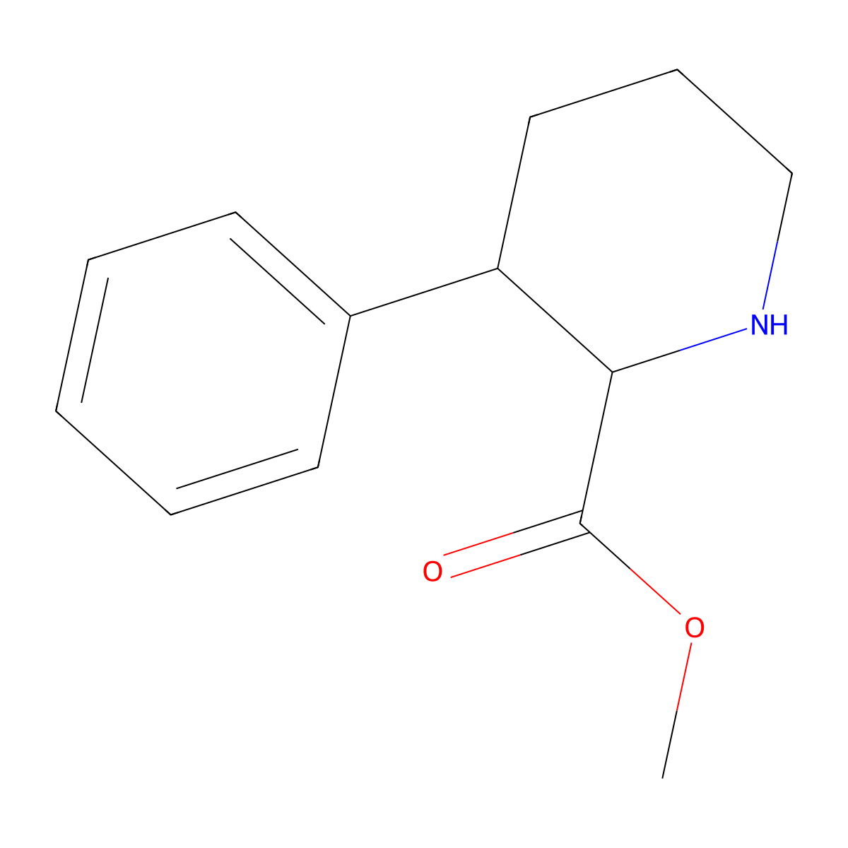 Methyl 3-phenylpiperidine-2-carboxylate molecular structure, CAS 130943-99-6