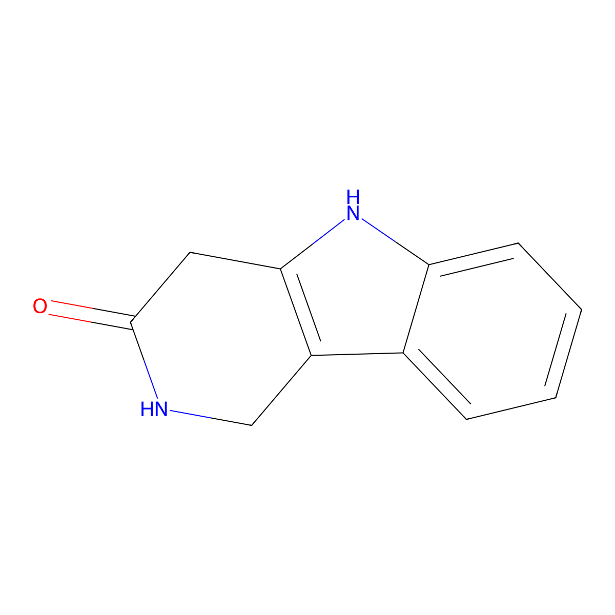 1,2,4,5-tetrahydro-3H-Pyrido[4,3-b]indol-3-one molecular structure, CAS 1309436-65-4