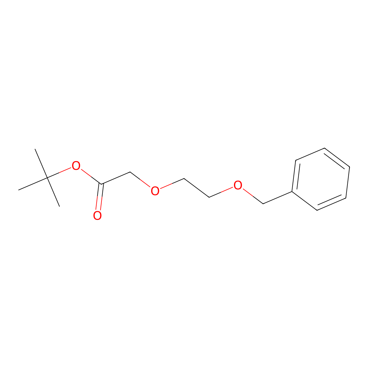 Benzyl-PEG2-CH2CO2tBu molecular structure, CAS 1309451-06-6