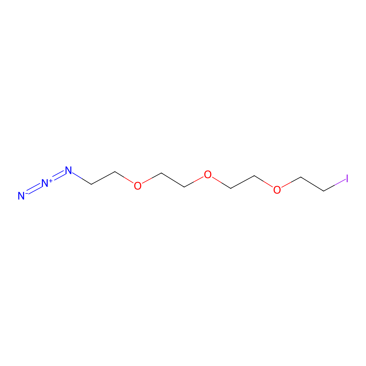 Iodo-PEG3-Azide molecular structure, CAS 1309457-01-9
