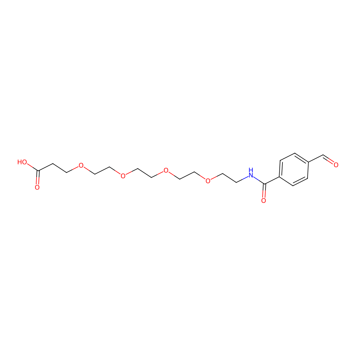 Ald-Ph-PEG4-acid molecular structure, CAS 1309460-27-2