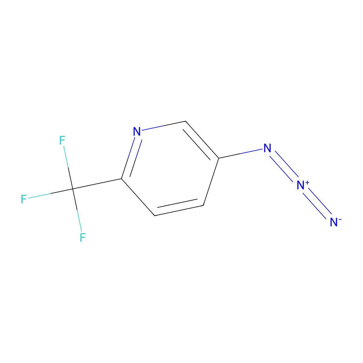 5-Azido-2-(trifluoromethyl)pyridine molecular structure, CAS 1309469-67-7