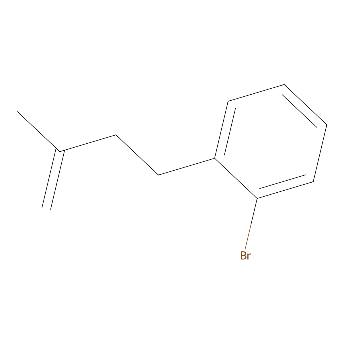 4-(2-Bromophenyl)-2-methyl-1-butene molecular structure, CAS 130955-17-8